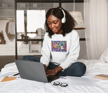 Load image into Gallery viewer, The Bridges Ruby Crossed Crewneck Sweatshirt