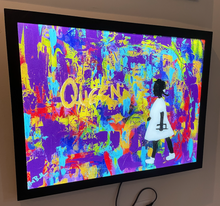 Load image into Gallery viewer, The Bridges Ruby Crossed ©2021 Limited Edition Black Lit LED Canvas