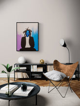 Load image into Gallery viewer, Jay Z Blue (Canvas or Poster Print) | Abstract drawing | https://artbyjeffbeckham.com