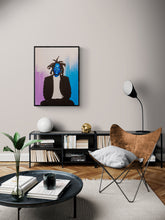 Load image into Gallery viewer, Jay Z Blue (Canvas or Poster Print) | Abstract drawing | https://artbyjeffbeckham.com

